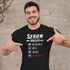 Herren T-Shirt Grillen Aufdruck Seriengriller Strichliste Fleisch Kein Gemüse Fun-Shirt Grillgeschenk lustig Moonworks®preview