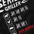 Herren T-Shirt Grillen Aufdruck Seriengriller Strichliste Fleisch Kein Gemüse Fun-Shirt Grillgeschenk lustig Moonworks®preview