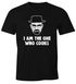 Herren T-Shirt Grillen Heisenberg I am the one who cooks Barbecue BBQ Fleisch Parodie Fun-Shirt Moonworks®preview