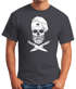 Herren T-Shirt Grillen Koch Totenkopf Messer Hipster Skull Chef Grill-Shirt Moonworks®preview