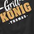 Herren T-Shirt Grillen Schriftzug Grillkönig Name personalisierte Geschenke Fun-Shirt Spruch lustigMoonworks®preview