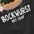 Herren T-Shirt Grillen Ziege Bock Wurst mit Senf Witz Cartoon Wortspiel Fun-Shirt Spruch lustig Moonworks®preview