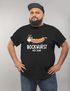 Herren T-Shirt Grillen Ziege Bock Wurst mit Senf Witz Cartoon Wortspiel Fun-Shirt Spruch lustig Moonworks®preview