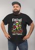 Herren T-Shirt Grinch Frohe Weihnachten Spruch Sarkasmus Schwarzer Humor XMAS Outfit Männer Moonworks®preview