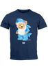 Herren T-Shirt Hai Hi Teddy Bär Witz Parodie Printshirt Aufdruck Fashion Streetstyle Neverless®preview