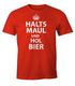 Herren T-Shirt Halts Maul und hol Bier Fun-Shirt Moonworks®preview