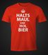 Herren T-Shirt Halts Maul und hol Bier Fun-Shirt Moonworks®preview