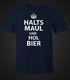 Herren T-Shirt Halts Maul und hol Bier Fun-Shirt Moonworks®preview