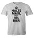 Herren T-Shirt Halts Maul und hol Bier Fun-Shirt Moonworks®preview