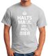 Herren T-Shirt Halts Maul und hol Bier Fun-Shirt Moonworks®preview