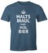 Herren T-Shirt Halts Maul und hol Bier Fun-Shirt Moonworks®preview