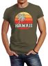 Herren T-Shirt Hawaii Palme Tropical Summer Retro Slim Fit Baumwolle Neverless®preview