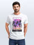 Herren T-Shirt Hawaii Summer Schriftzug Palmen Foto-Print Sommer Surfing Fashion Streetstyle Neverless®preview