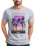 Herren T-Shirt Hawaii Summer Schriftzug Palmen Foto-Print Sommer Surfing Fashion Streetstyle Neverless®preview