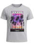 Herren T-Shirt Hawaii Summer Schriftzug Palmen Foto-Print Sommer Surfing Fashion Streetstyle Neverless®preview
