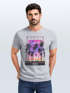 Herren T-Shirt Hawaii Summer Schriftzug Palmen Foto-Print Sommer Surfing Fashion Streetstyle Neverless®preview
