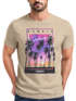 Herren T-Shirt Hawaii Summer Schriftzug Palmen Foto-Print Sommer Surfing Fashion Streetstyle Neverless®preview