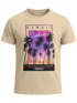 Herren T-Shirt Hawaii Summer Schriftzug Palmen Foto-Print Sommer Surfing Fashion Streetstyle Neverless®preview