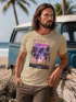 Herren T-Shirt Hawaii Summer Schriftzug Palmen Foto-Print Sommer Surfing Fashion Streetstyle Neverless®preview