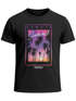 Herren T-Shirt Hawaii Summer Schriftzug Palmen Foto-Print Sommer Surfing Fashion Streetstyle Neverless®preview