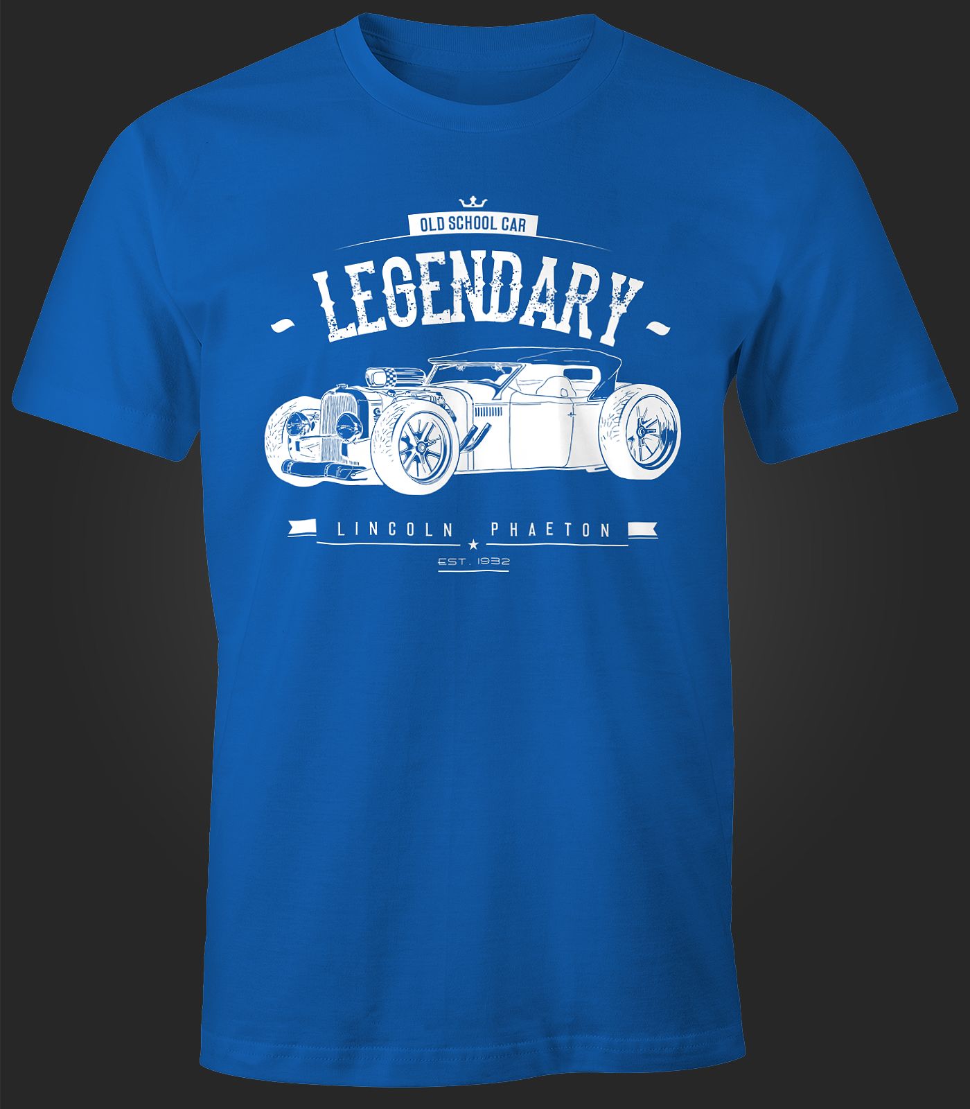 Camicia Da Lavoro Unisex Stile V8 Oldschool Hot Rod, Motivi US Car E Gessato Anni '50 - Foto 2