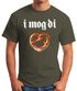 Herren T-Shirt I mog di Herz Brezel Brezen Bayrisch Bayern Ich mag dich Fun-Shirt Moonworks®preview