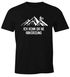 Herren T-Shirt Ich kenn da ne Abkürzung Fahrrad Mountainbike MTB Radfahren Berge Fun-Shirt Moonworks®preview