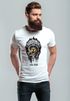 Herren T-Shirt Indian Skull Indianer Totenkopf Slim Fit Neverless®preview