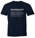 Herren T-Shirt Informatiker Definition Fun-Shirt Moonworks®preview