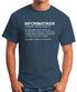 Herren T-Shirt Informatiker Definition Fun-Shirt Moonworks®preview