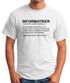 Herren T-Shirt Informatiker Definition Fun-Shirt Moonworks®preview