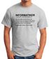 Herren T-Shirt Informatiker Definition Fun-Shirt Moonworks®preview