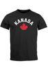Herren T-Shirt Kanada Flagge Flag Ahornblatt Schriftzug Aufschrift Grafik Männer Fashion Streetstyle Neverless®preview