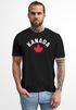 Herren T-Shirt Kanada Flagge Flag Ahornblatt Schriftzug Aufschrift Grafik Männer Fashion Streetstyle Neverless®preview
