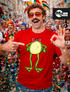 Herren T-Shirt Karneval Fasching Frosch Kostüm-Ersatz Verkleidung Last Minute Faschingskostüme Funshirt Moonworks®preview