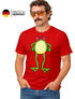Herren T-Shirt Karneval Fasching Frosch Kostüm-Ersatz Verkleidung Last Minute Faschingskostüme Funshirt Moonworks®preview