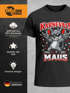 Herren T-Shirt Karnevalsmaus Kostüm-Ersatz Verkleidung Last Minute Faschingskostüme Männer Funshirt Moonworks®preview