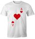 Herren T-Shirt Kartenspiel Kostüm Spielkarten Gruppenkostüm Karten Fasching Karneval Faschingsshirt Moonworks®preview