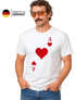Herren T-Shirt Kartenspiel Kostüm Spielkarten Gruppenkostüm Partnerkostüm Fasching Karneval Faschingsshirt Moonworks®preview