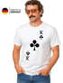 Herren T-Shirt Kartenspiel Kostüm Spielkarten Gruppenkostüm Partnerkostüm Fasching Karneval Faschingsshirt Moonworks®preview