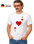 Herren T-Shirt Kartenspiel Kostüm Spielkarten Gruppenkostüm Partnerkostüm Fasching Karneval Faschingsshirt Moonworks®preview