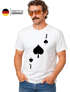 Herren T-Shirt Kartenspiel Kostüm Spielkarten Gruppenkostüm Partnerkostüm Fasching Karneval Faschingsshirt Moonworks®preview