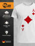 Herren T-Shirt Kartenspiel Kostüm Spielkarten Gruppenkostüm Partnerkostüm Fasching Karneval Faschingsshirt Moonworks®preview