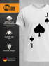 Herren T-Shirt Kartenspiel Kostüm Spielkarten Gruppenkostüm Partnerkostüm Fasching Karneval Faschingsshirt Moonworks®preview