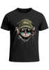 Herren T-Shirt Katzen-Motiv cool Kopfhörer Musik Fashion Streetstyle Neverless® preview