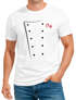 Herren T-Shirt Koch Kochjacke Kostümshirt Fasching Karneval Last Minute Verkleidung Faschingsshirt Moonworks®preview