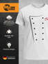 Herren T-Shirt Koch Kochjacke Kostümshirt Fasching Karneval Last Minute Verkleidung Faschingsshirt Moonworks®preview