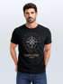Herren T-Shirt Kompass Windrose Navigator Segeln Slim Fit Neverless®preview