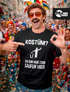 Herren T-Shirt Kostüm? Ich bin nur zum Saufen hier Spruch Fasching Karneval Fun-Shirt Moonworks®preview