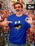 Herren T-Shirt Krümelmonster Keks Cookie Monster Fasching Karneval Kostüm Moonworks®preview